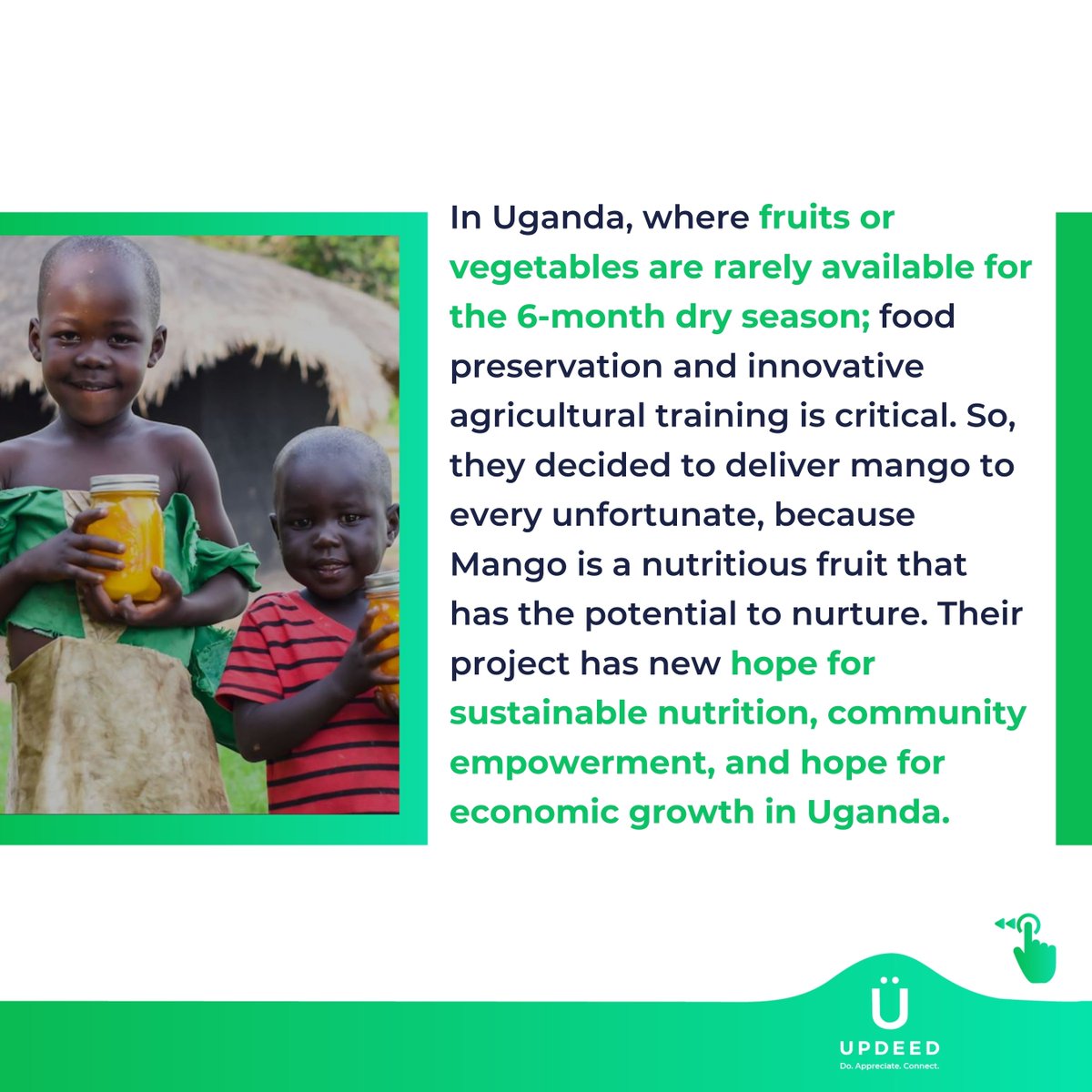 UpdeedApp's tweet photo. The Mango Project provides nutritional education for families and healthcare providers throughout Yumbe District and agricultural training for local farmers. 
.
Follow the link to read full story: 
https://t.co/HMcfq4zVX9
.
.
#malnutrition #mangoproject #uganda #feedpoor https://t.co/0pf8xo4SWW