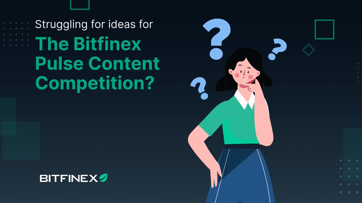 bitfinex's tweet photo. Struggling for ideas for the Bitfinex Pulse Content Competition? Here are some ideas for you:
✅Bitfinex Memes
✅Technical Analysis
✅End of year Bitcoin prediction
Find out how you can win up to $1,500 Tether tokens with the #BitfinexPulseCC! ⬇️
https://t.co/ftAVwz9dmM https://t.co/ZOCRg0dVzJ