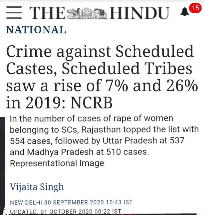 SagarDeepak15's tweet photo. Recent data from the National Crime Records Bureau  which shows that the cases of atrocities against Dalits have increased instead of decreasing.
#दलित_का_हाथ_क्यों_काटा 
#दलित_का_हाथ_क्यों_काटा https://t.co/HcxyZWsmyH