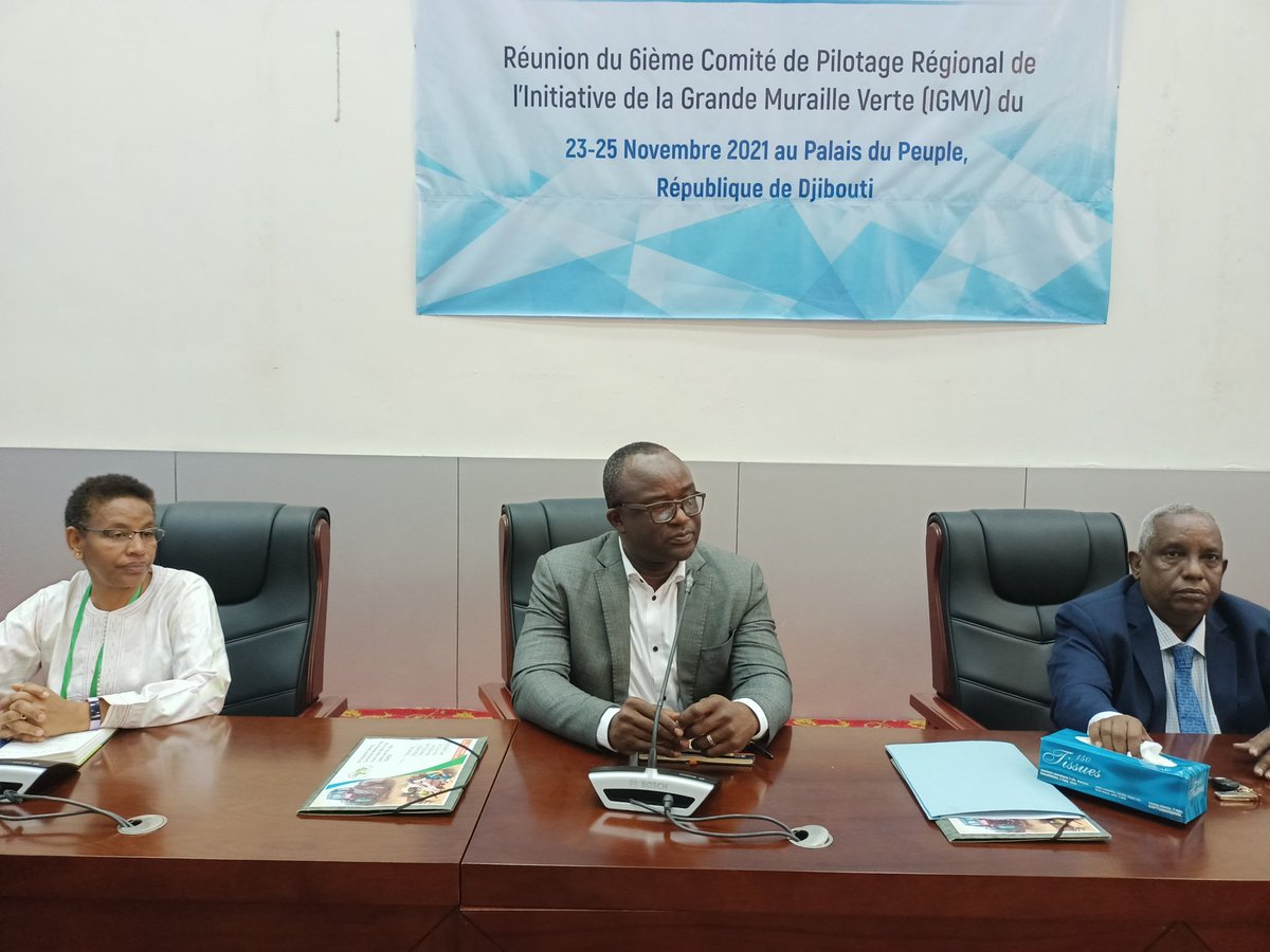 auggwi's tweet photo. #GreatGreenWall 6th Regional Steering Committee Meeting on theme "Enhancing Broad-based Synergies &amp; Partnership for Effective Implementation" begins today in Djibouti together with Member states, partners and @AfDB_Group @UNDP @1_billiontrees @theGEF @UNEP @ICRAF @UNCCD @TREEAID https://t.co/Ruue41Lxgf
