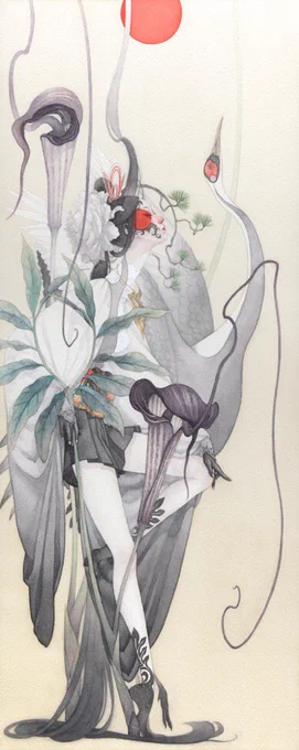 #アナログ絵を流してアナログ民を増やそう
今年描いた作品から。
透明水彩で描いてます。 