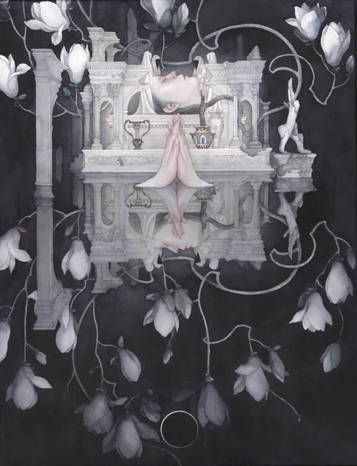 #アナログ絵を流してアナログ民を増やそう
今年描いた作品から。
透明水彩で描いてます。 