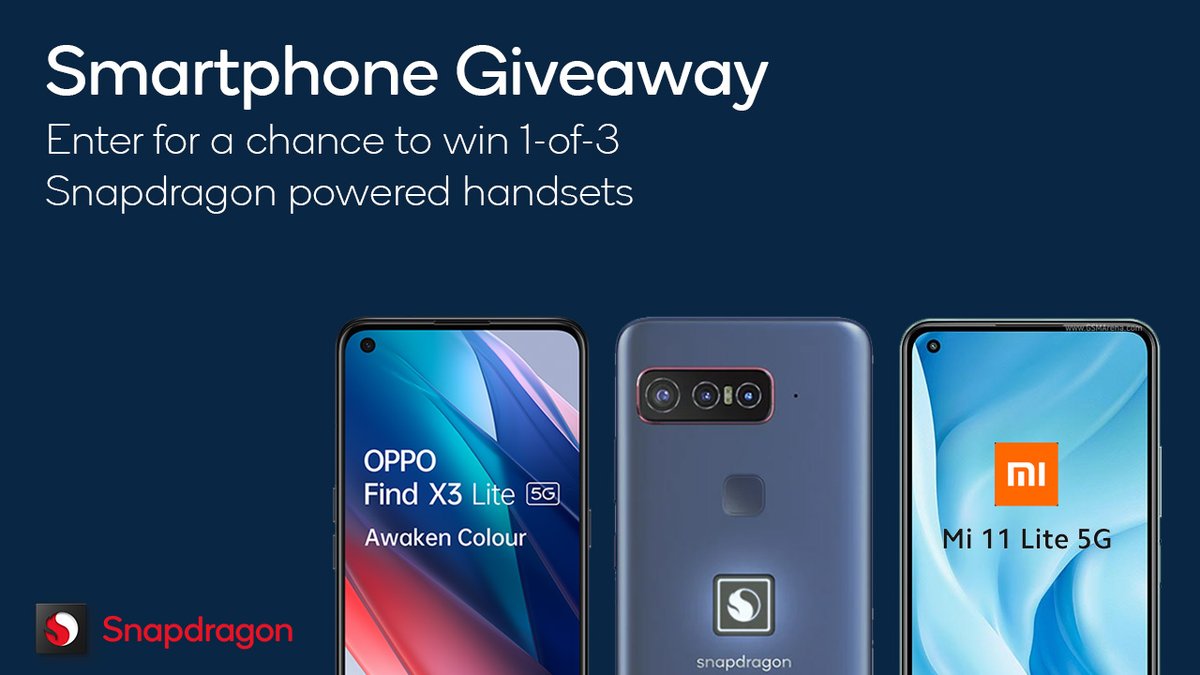 Snapdragon_UK's tweet image. 📢#Giveaway time📢 To celebrate #TechSummit2021, we’re giving you a chance to win 1-of-3 #Snapdragon powered #5G smartphones. All you need to do is:
 
1)  Follow @Snapdragon_UK  
2) Reply below with #SnapdragonGiveaway and tag a friend
 
T&amp;amp;Cs apply: promoterms.com/SnapdragonUK/