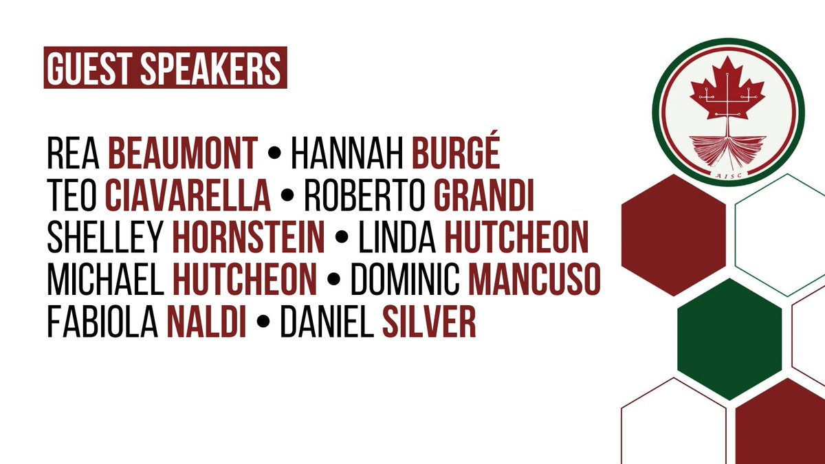 ACanadesi's tweet photo. 📢The AISC conference "CANADA 2021" is coming to Bologna and Toronto in mixed mode!🇨🇦
All info to participate can be found on our website
👉https://t.co/UjUl8Cnyjv
In the meantime, here is a preview! https://t.co/VXRfwEbOns