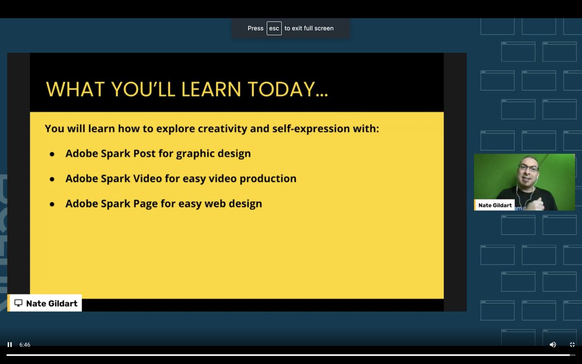 agarrett1212's tweet photo. Really in awe of the simplicity and slick published look of @AdobeSpark Pages/Posts/Videos -- Learning so much from @nathangildart @21cli #21CLHKOnline #mediamaking #isedcoach #edtech #iPadEd https://t.co/RtjLl8Srrs