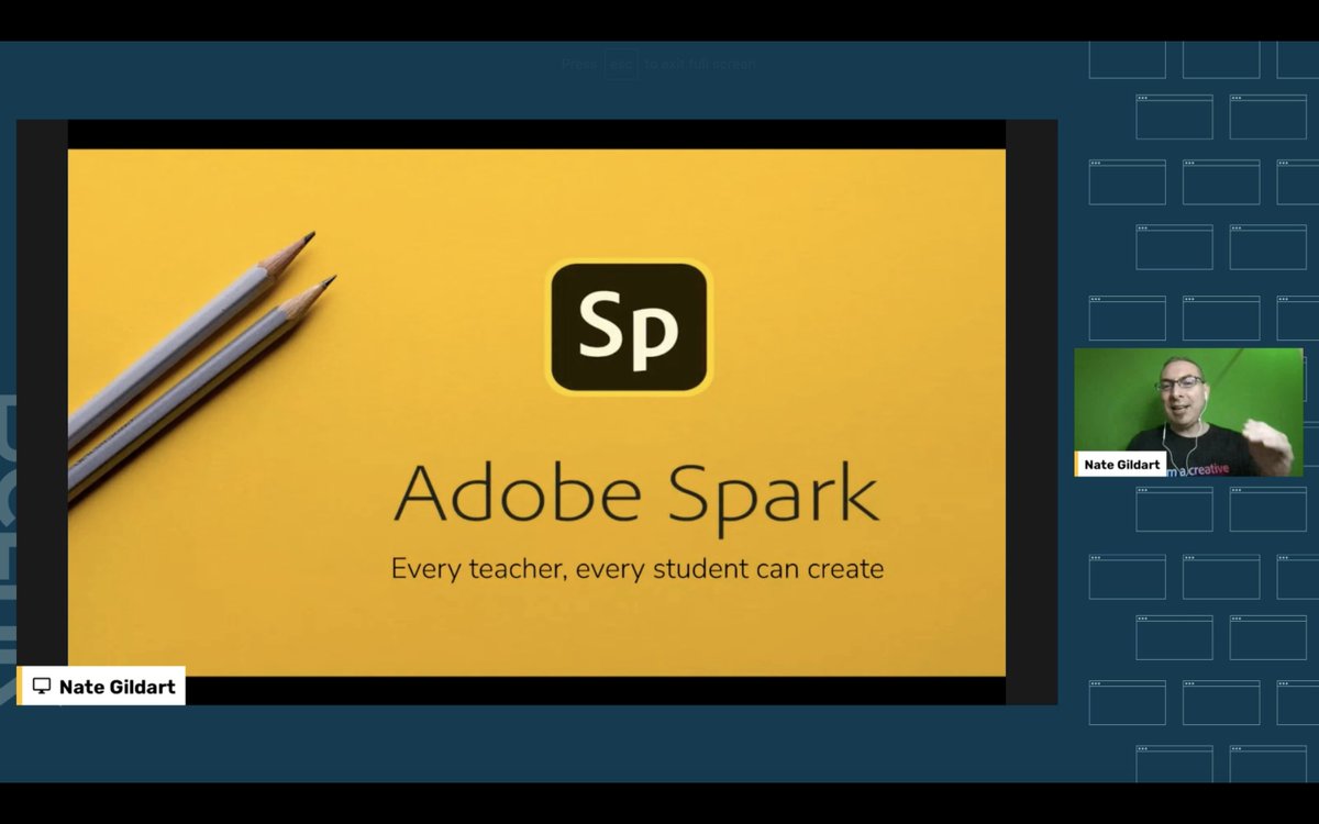 agarrett1212's tweet photo. Really in awe of the simplicity and slick published look of @AdobeSpark Pages/Posts/Videos -- Learning so much from @nathangildart @21cli #21CLHKOnline #mediamaking #isedcoach #edtech #iPadEd https://t.co/RtjLl8Srrs