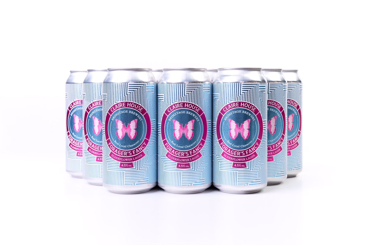 Introducing Claire House Elderflower Lager 🎉🍻A moreish lager created with help from <a href="/ClaireHouse/">Claire House</a> Dads. ALL profit from this specially brewed beer will go directly to Claire House. Please help support them - Now available to buy at brimstagebrewery.com/shop