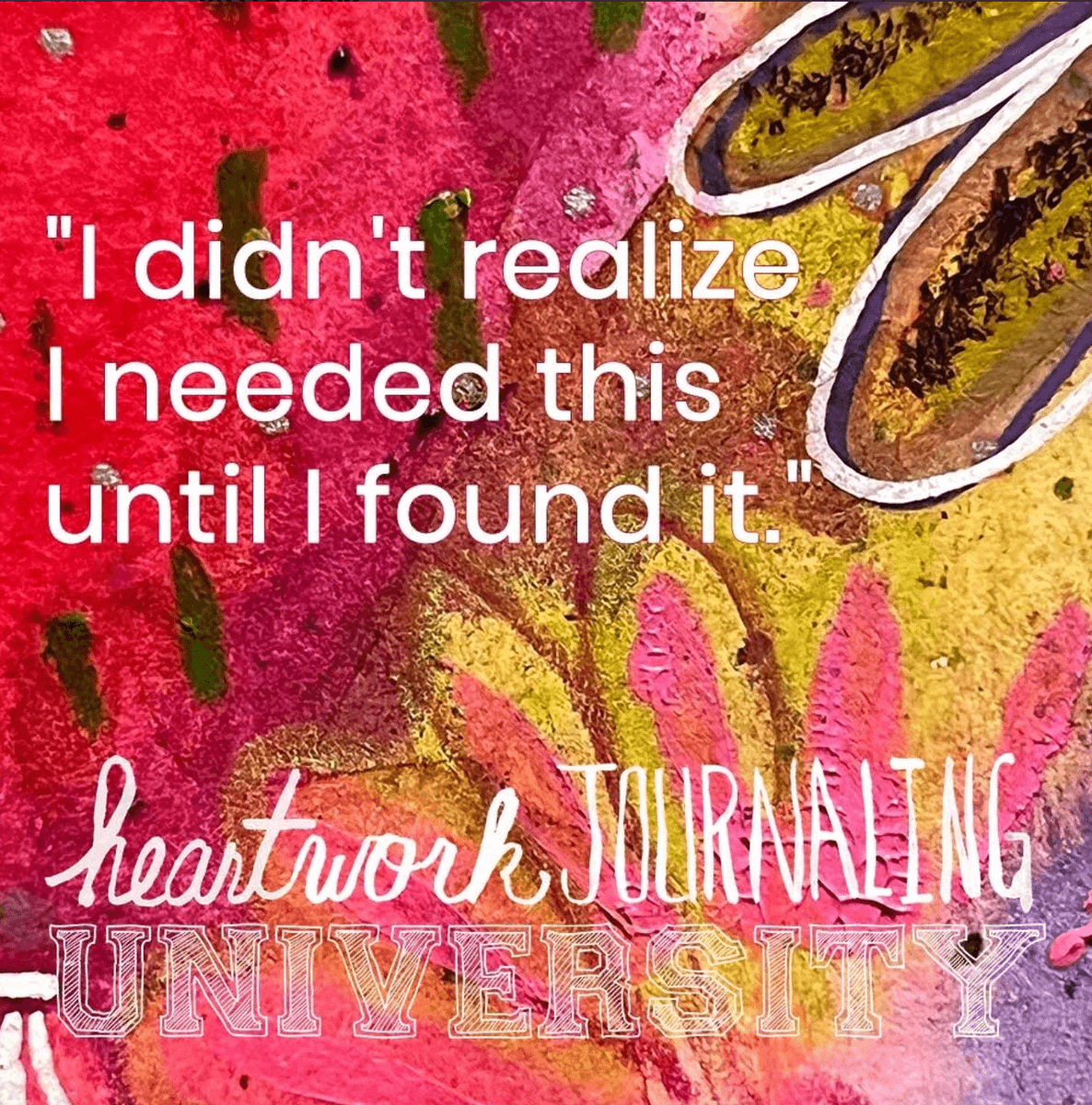 MaritzaParra's tweet photo. Calling all Heartworkers!
Heartwork Journaling University is open for enrollment and new members are signing up for growth of a lifetime.
In HJU, you will:
✨ Look inside
✨ Learn how to coach yourself through or to anything with these tools
#heartworkjournaling https://t.co/GEaZr4Wx9E