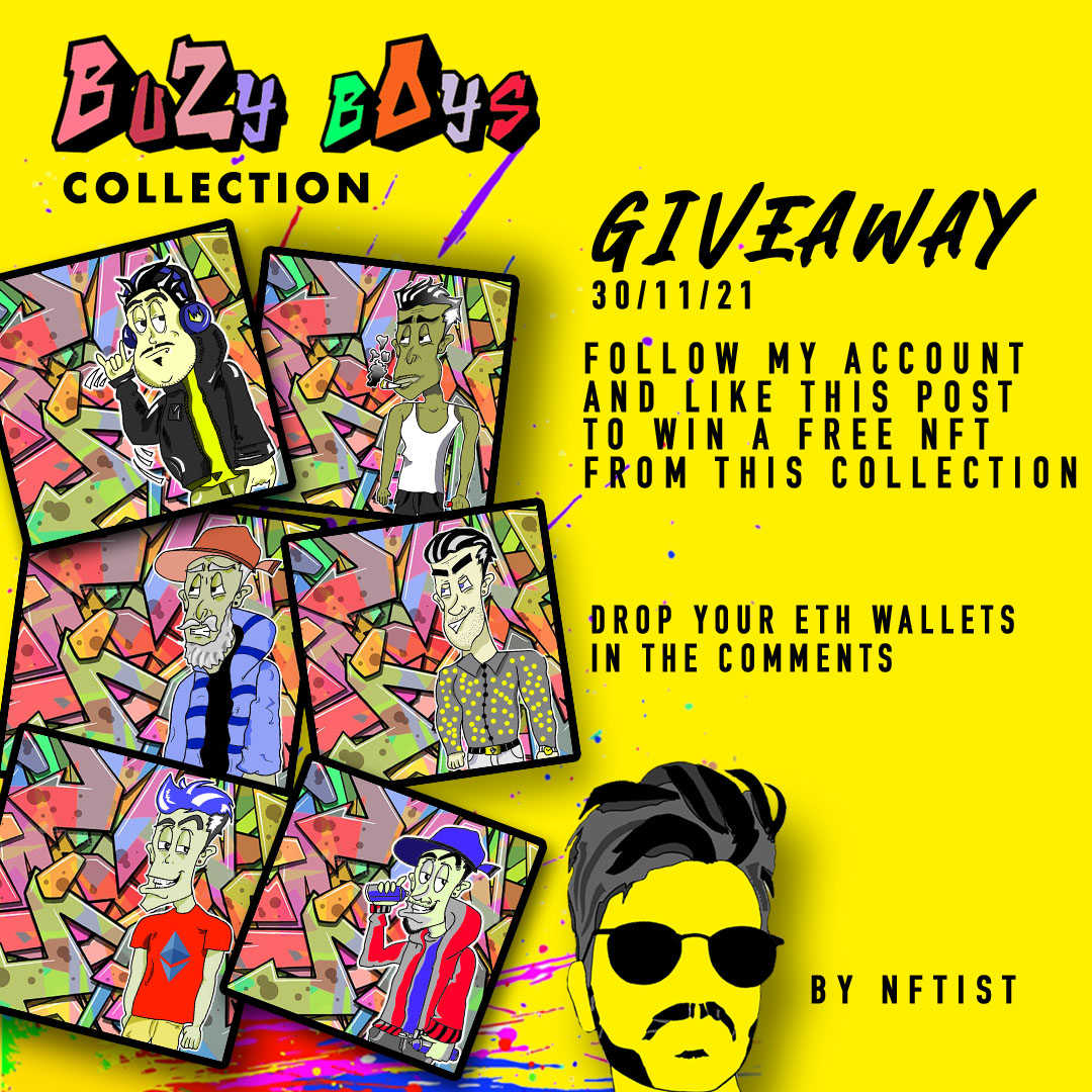 tist_nf's tweet photo. @econoar NFT $BuZy drop - NFTist

10 unique street art avatars 

Mint is next week

Follow and RT to win

4 already owned https://t.co/66mG38djHS