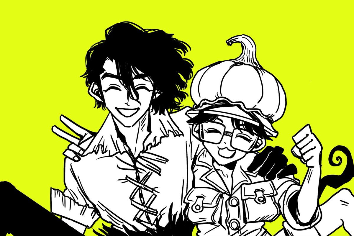 cleanunaelc's tweet photo. 仲良しじゃーん ! (🦏 &amp; 🎃) https://t.co/BsryeZlK8A