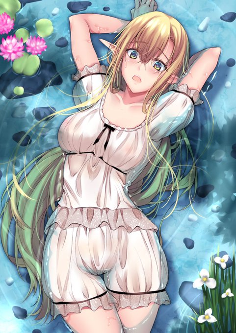 あるー日 水の中 エルフに 出会ったー 