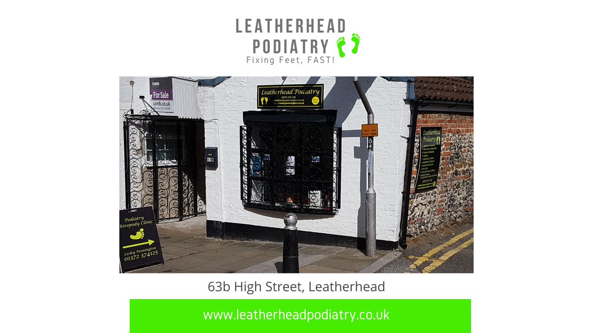 At Leatherhead Podiatry we're here to help with whatever aches, pains and niggles your feet are giving you.

Give us a call on 01372 374125 or visit leatherheadpodiatry.co.uk to discuss your concerns and book an appointment today.

#LeatherheadPodiatry #PodiatryClinic #Leatherhead