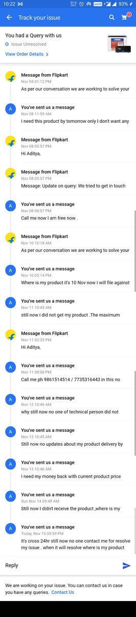 AdityaKumarBisw's tweet photo. This is my product id OD123132260619108000 but couldn't received the product. It been month now . When I will get my product. @Flipkart , @flipkartsupport 
@FlipkartSellers ,@2GUD ,@ConsumerReports https://t.co/KnvrtLnMo6