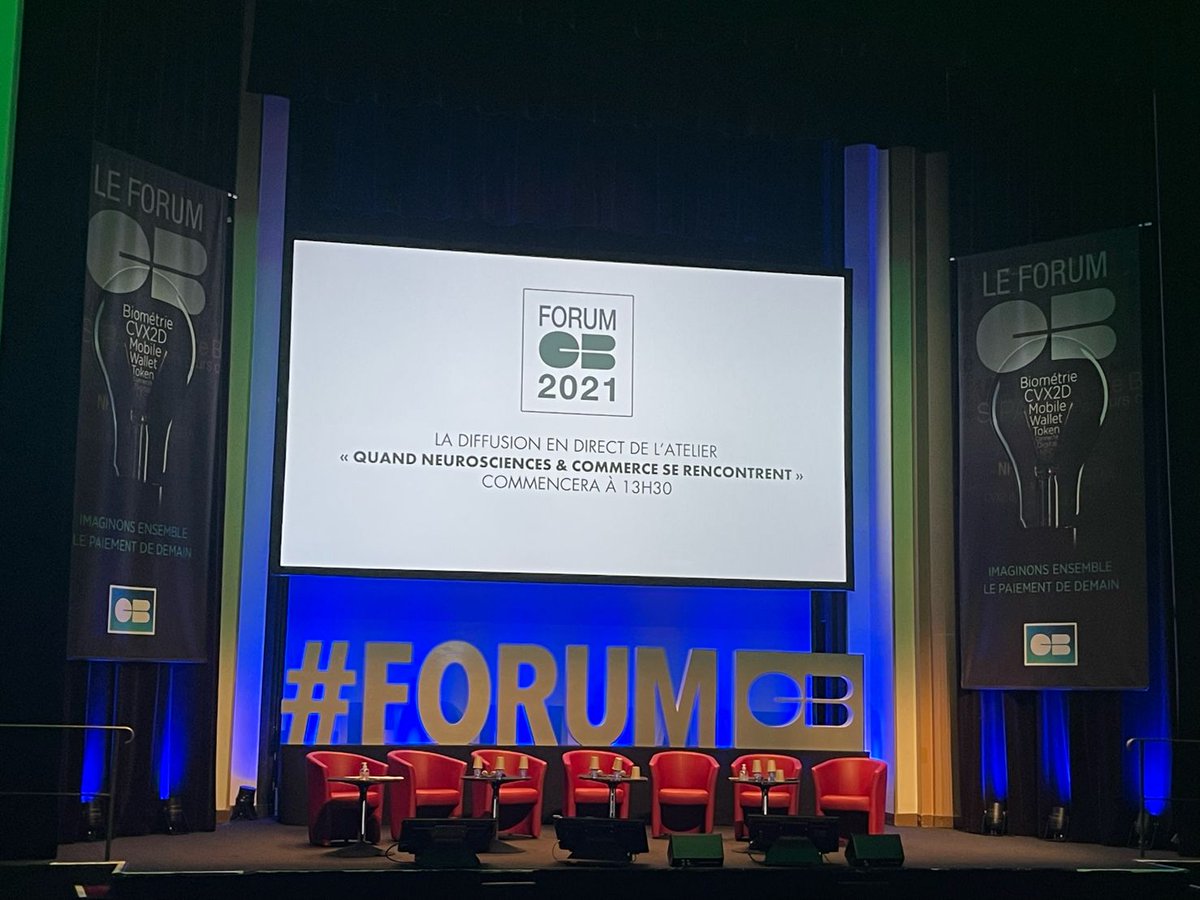Dans quelques minutes, Louis-Clément Schiltz sera sur scène lors du #ForumCB de Cartes Bancaires CB pour présenter notre dernière innovation mêlant conversationnel, neurosciences et commerce réalisée en partenariat avec le LabbyCB !

#innovation #commerce #neurosciences #chatbot