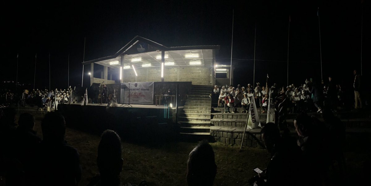 Reached their destination at Naga Solidarity Park, God bless Rengma Selo Zi, my love to the special 73 participants.
My respect to all the individuals and various organisations for your solidarity, so blessed to witness this historic event 🥺🙌🏻

#TseminyuDistrictDemand