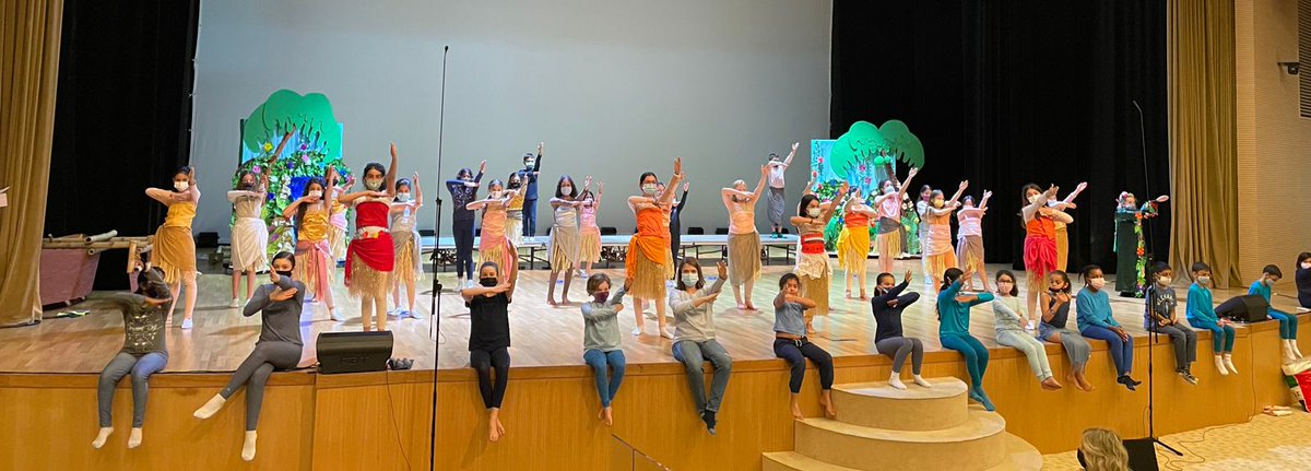 HartlandIntl's tweet photo. Lights! Camera! Action! The highly anticipated musical Moana Jr. is live on stage tonight at @HartlandIntl. We couldn’t be more proud of our students as they perform their hearts out for our community this evening. Break a leg! #primarymusical @COBISorg @BSMEorg @edarabia  @KHDA https://t.co/rAKd7EbP83