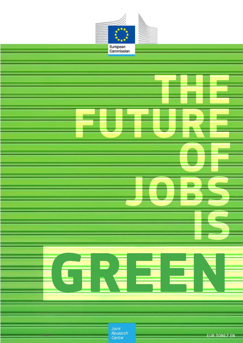 The green transition in the EU can lead to a net increase in jobs if supported by the right policy mix. We need to promote women’s participation in green sectors, make sure everyone has the right skillset, and support sectors and regions in transition. publications.jrc.ec.europa.eu/repository/han…