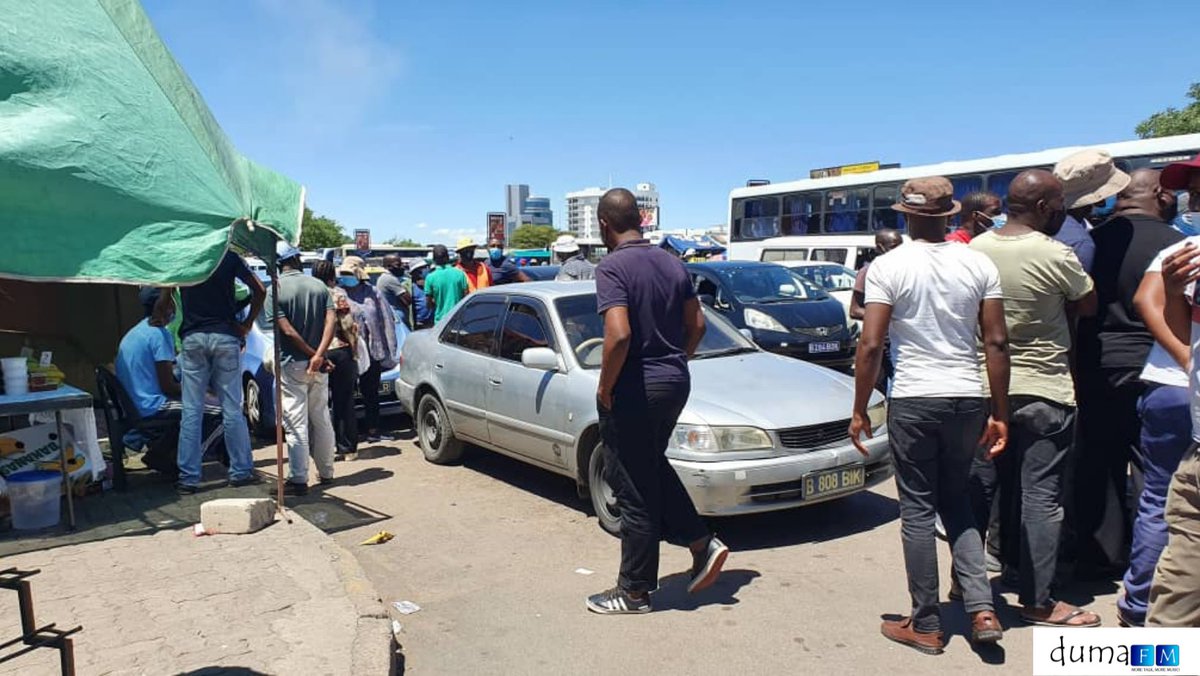 DumaFMRadio's tweet photo. The Police have just told taxi operators at the Bus Rank to start loading passengers and they (Police) have assured them of safe passage from the rank to their destinations.
#QualityAtSource
#MoreTalkMoreMusic https://t.co/nP3mzXy7GK