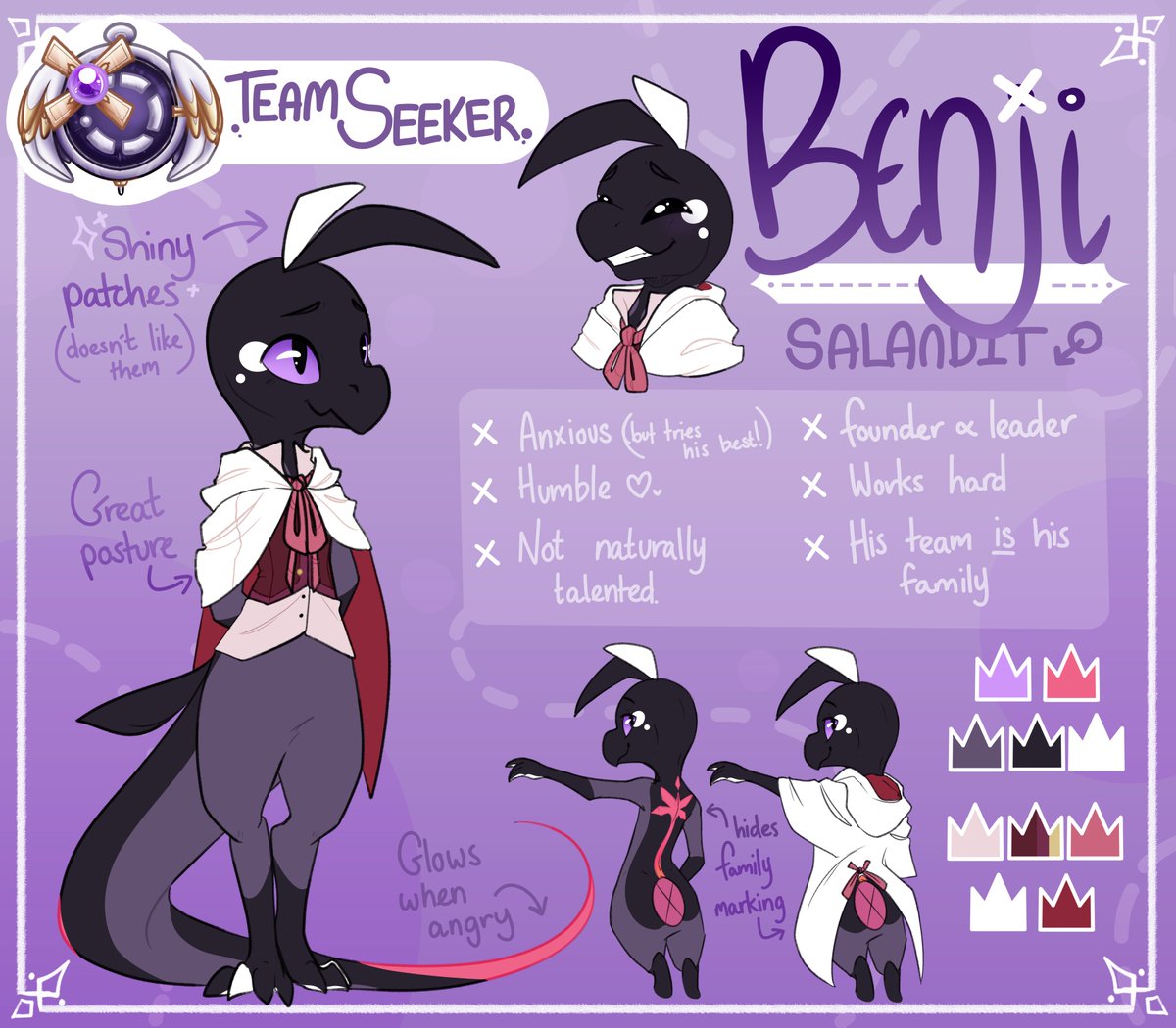 Benji, the leader of Team Seeker, and a bit of a nervous mess (also a dapper boy)
#PMD #pokemon #Sanadit