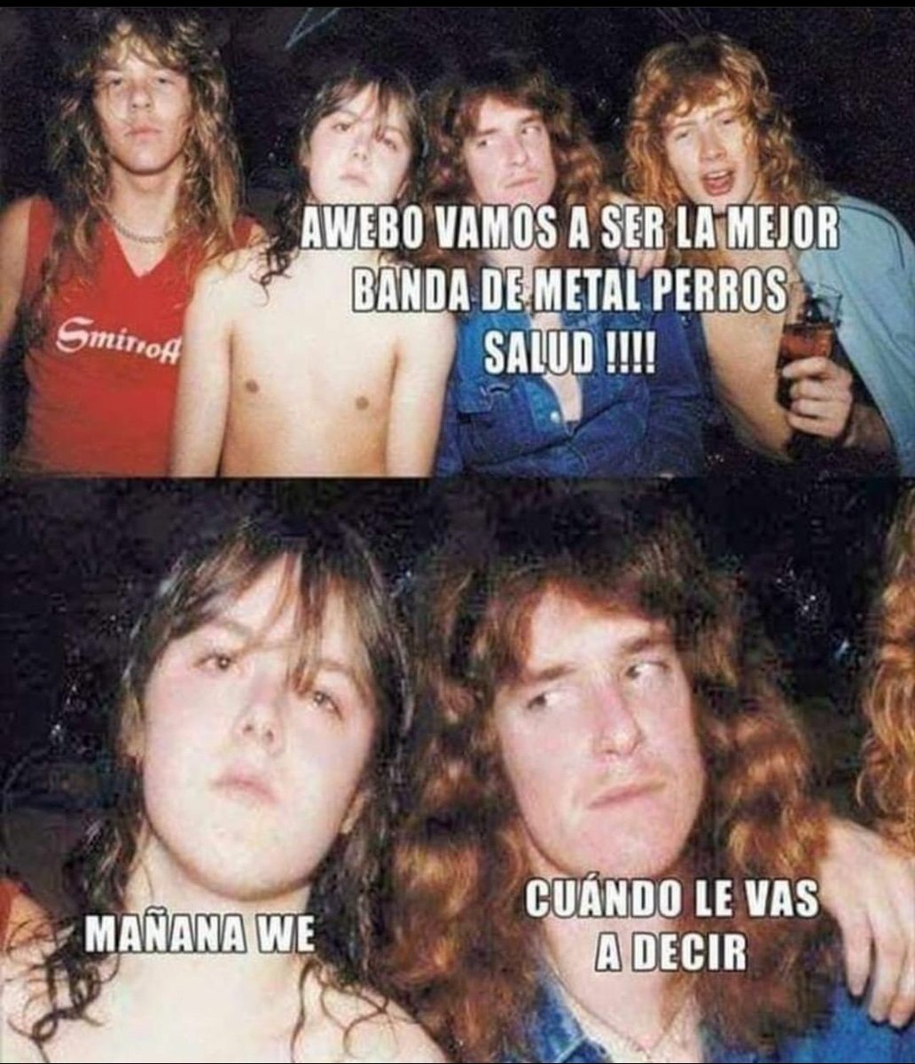 XhrockEsencial's tweet photo. El resto de la historia ya la saben sobrinos 🤘🏼😌 🔥 #CosasDelThrash #Metallica #1982 #SnFco #LarsUlrich #kirkhammett #Davemustaine #Megadeth 🔥 https://t.co/s7dPH0AxRT