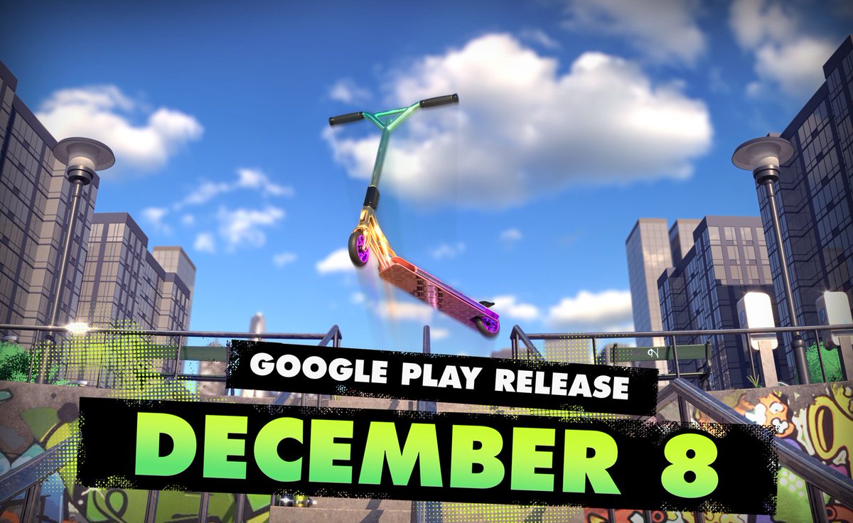 ILLUSIONLABS's tweet photo. Get READY! Touchgrind Scooter will be released on @GooglePlay on December 8.
Pre-register today: https://t.co/uw5j1ySzKx
#Android #TouchgrindScooter #Touchgrind https://t.co/VnglHfGCml