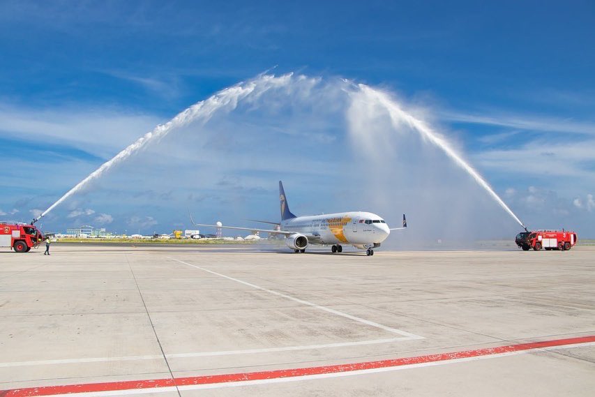 VelanaAirport's tweet photo. Welcoming @MIAT_XK charter flights to the #Maldives ☀️🏝⛵️
🇲🇻✈️ 🇲🇳
 
#VisitMaldives https://t.co/amilne990d