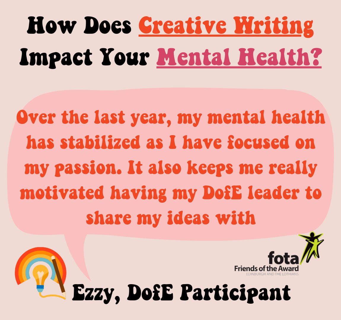 awardsplus_uk's tweet photo. We are celebrating National Novel Writing Month #nanowrimo with a lovely interview with aspiring author and DofE participant Ezzy.
Interviewed & posted by Jen @fotaedin 🌞
#dofe #dofescotland #dofeskill #creativewriting @DofEScotland @DofE https://t.co/TS75XdjE1y