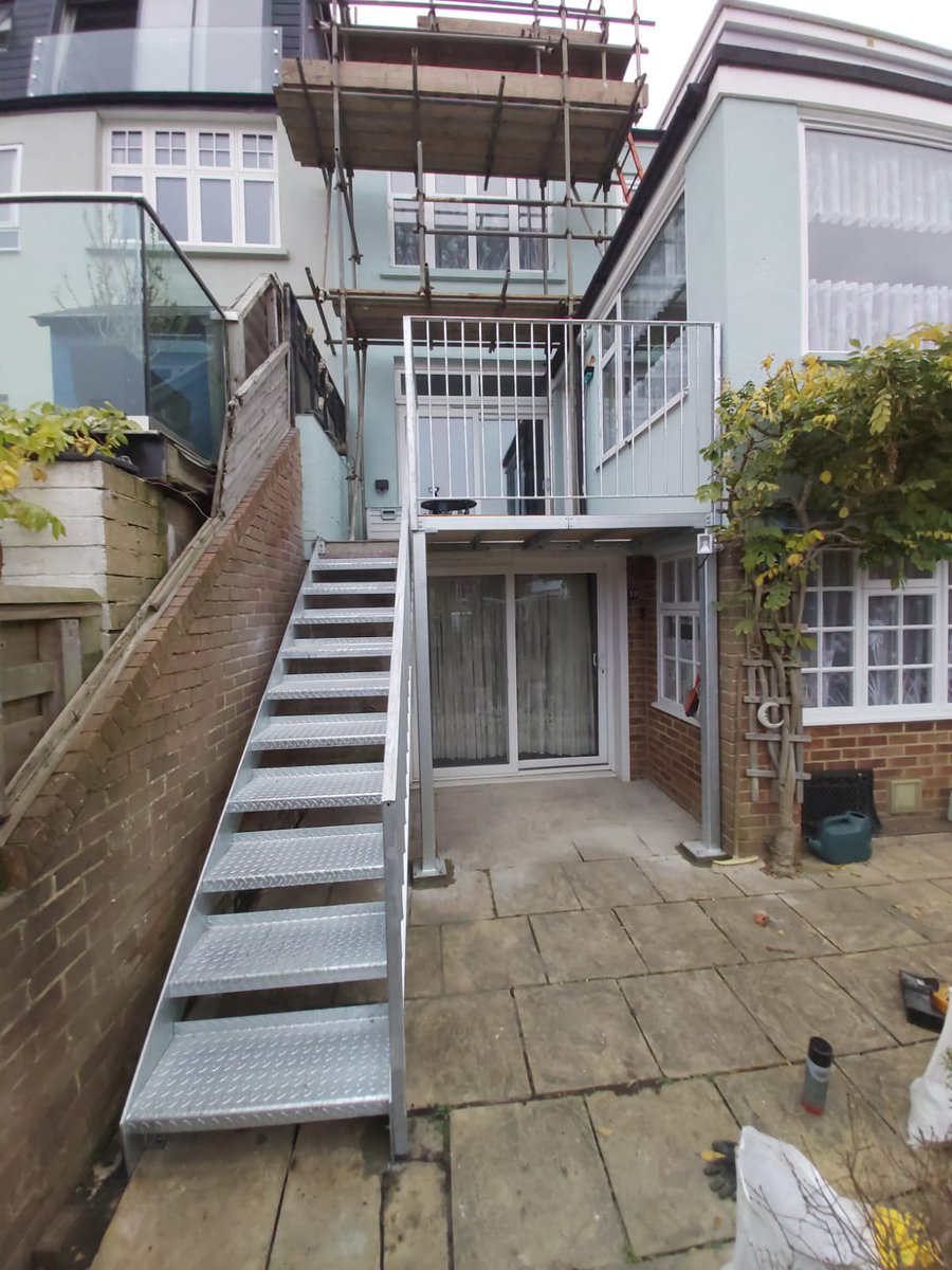 Another staircase in #Brighton this time with a platform to the side for seating