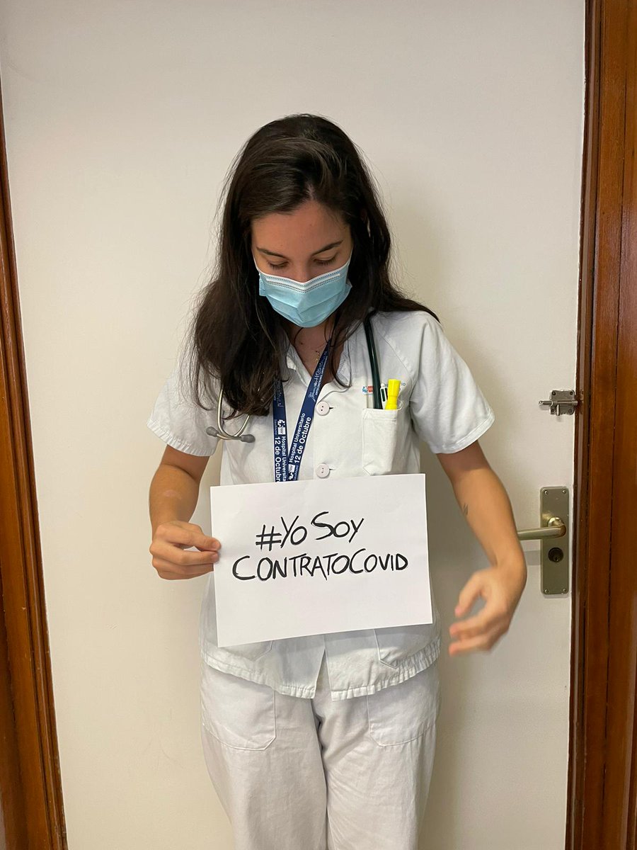 DePrecarios's tweet photo. Otra compi, M. Interna. Tras 11 años de formación fui imprescindible en el Zendal en la pandemia.  Actualmente en planta de medicina interna, consulta covid, guardias planta y urgencia#. El 31 de diciembre en plena gripe y con aumento de incidencia parece que… SOY PRESCINDIBLE? https://t.co/AdUwx4p7xl