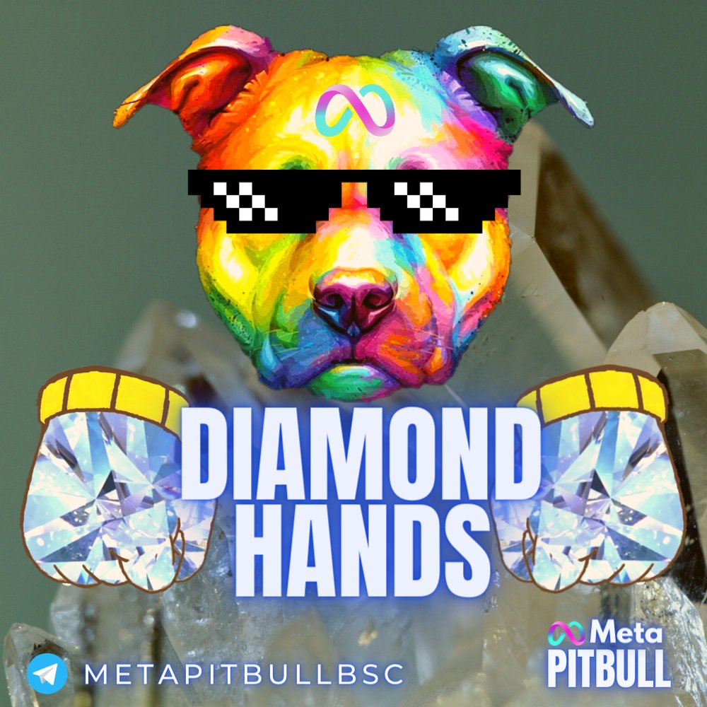 MetaPitbull's tweet photo. Good morning #MetaPitbull Holders!
Paperhands will get REKT soon!
Let's not panic and stay strong💪
DIAMOND HANDS ALWAYS WIN ! ✊💎 https://t.co/AARttMHbRY
