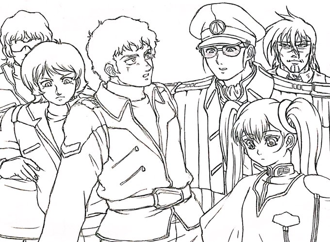 アムロ描きたかっただけなのにスパロボのブリーフィング風景になった 