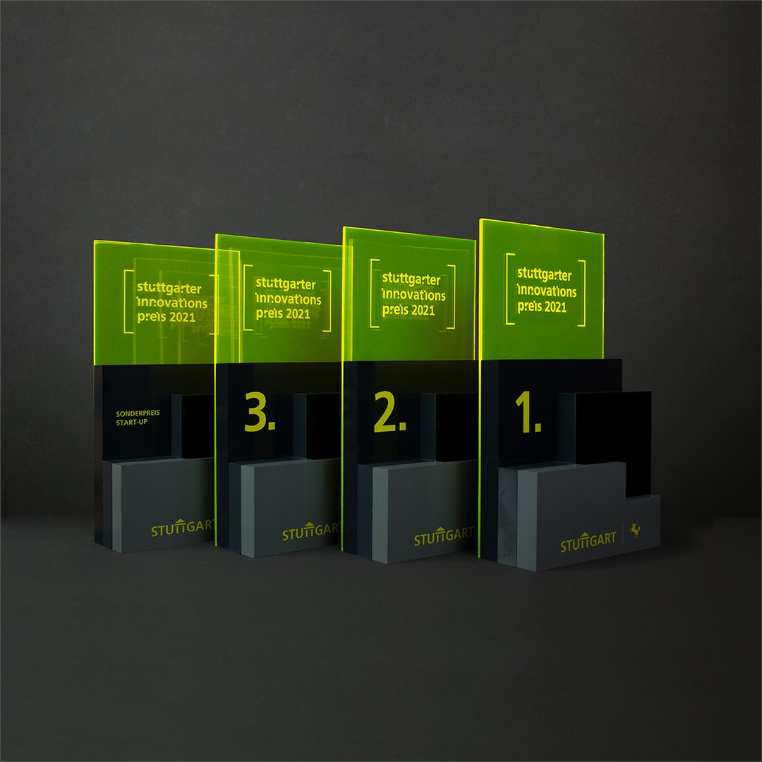 sinnpreis's tweet photo. Das ist er: Der 1. Stuttgarter Wirtschafts- und Innovationspreis. 

In 2 Tagen findet die Preisverleihung statt. 
Wer wird ihn am Ende in den Händen halten?

#stuttgarterinnovationspreis #innovation #0711 #preisverleihung #award https://t.co/ZohEohilrD