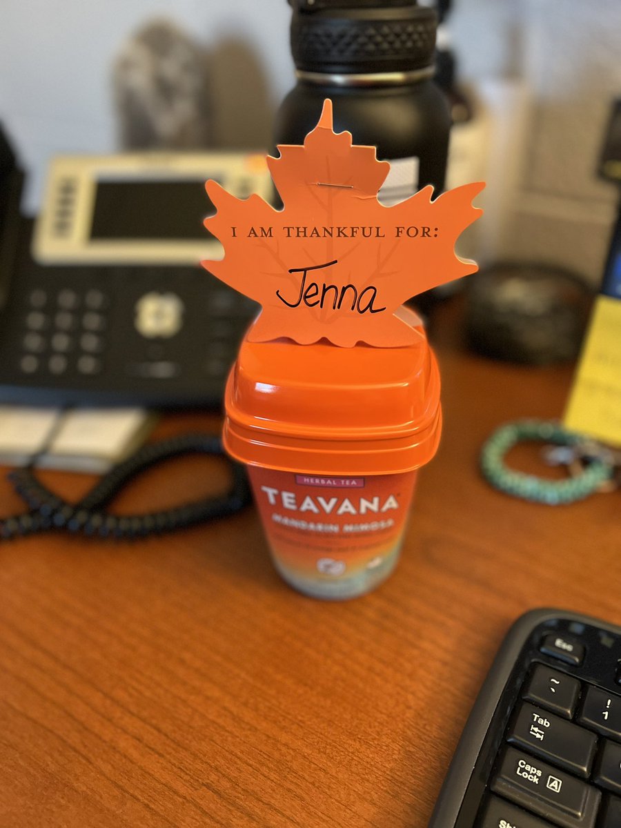 Thankful for my sweet work family—they know me well💕