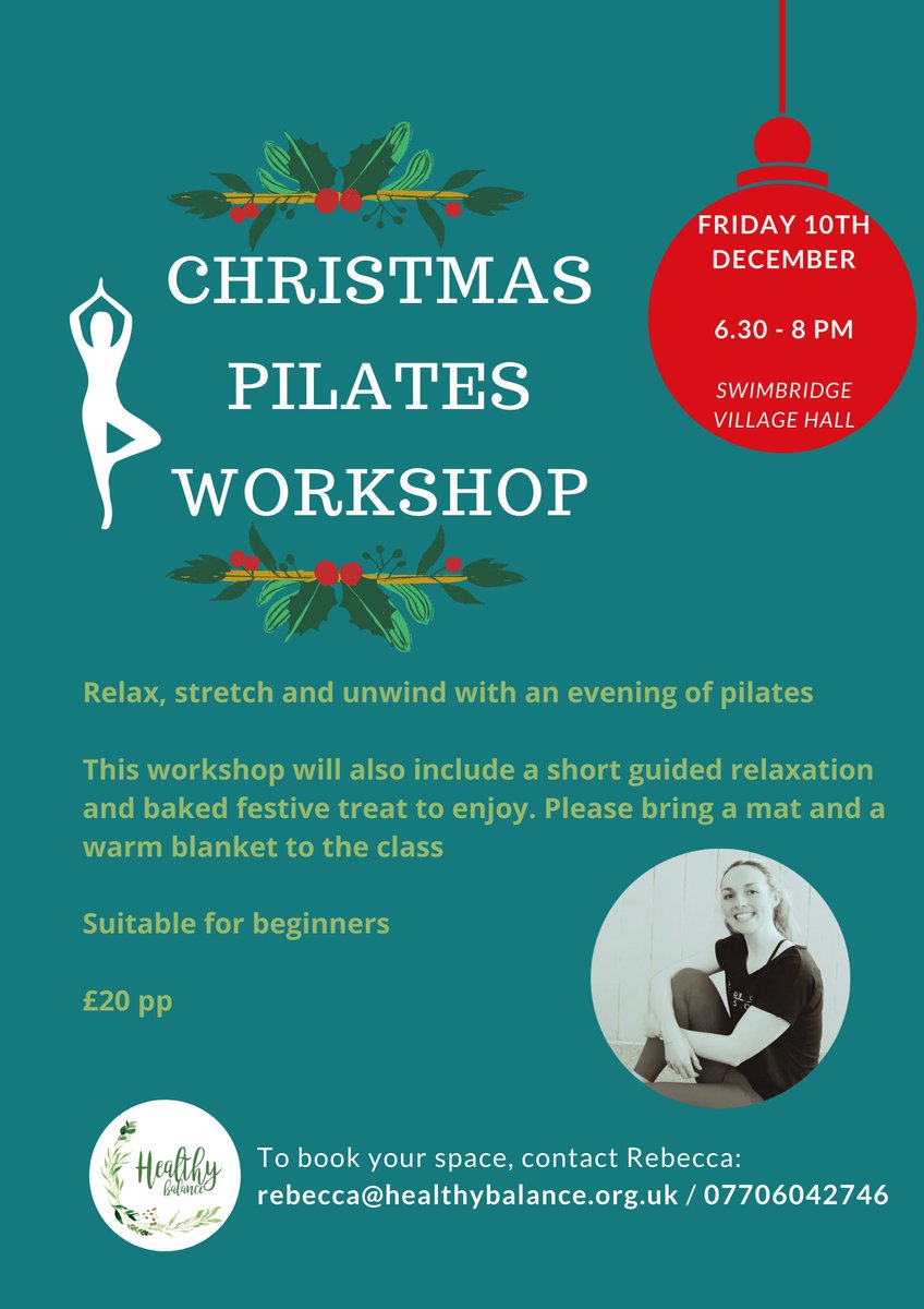 bexybex74's tweet photo. It's been a while since I attended #Devonhour though wanted to share my Christmas Pilates Evening on Friday 10th Dec 6:30-8pm, Swimbridge - DM me for info! https://t.co/Yx1msTGERc