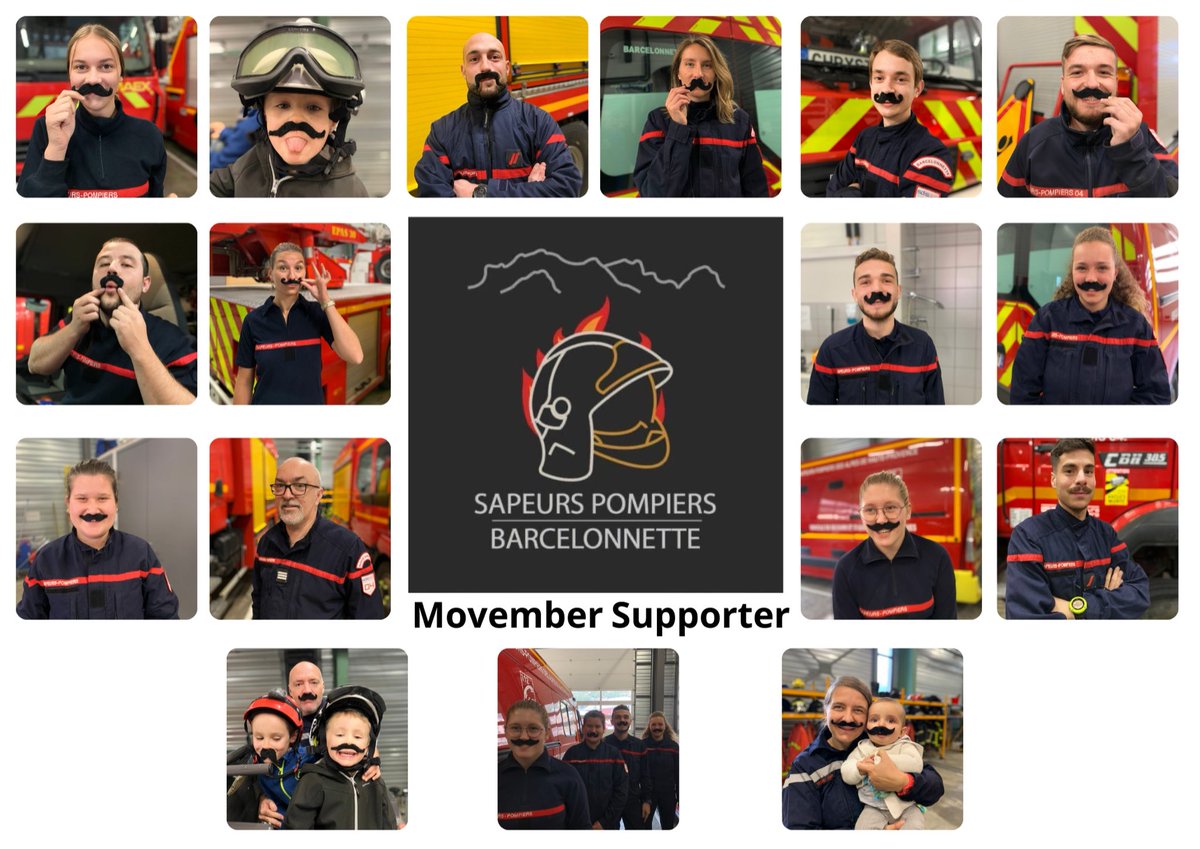 PompiersBCO's tweet photo. #Movember2021

Après Octobre 🎀 pour les femmes, voici le Movember 👨‍🦰 pour les hommes ! 
Les pompiers de Barcelonnette 👨‍🚒( grand, petit, homme ou même femme ) ont laissé pousser leur plus belle moustache 👨‍🦰 !

@PaichouxC @Pompiers04 https://t.co/ns8rMa576j