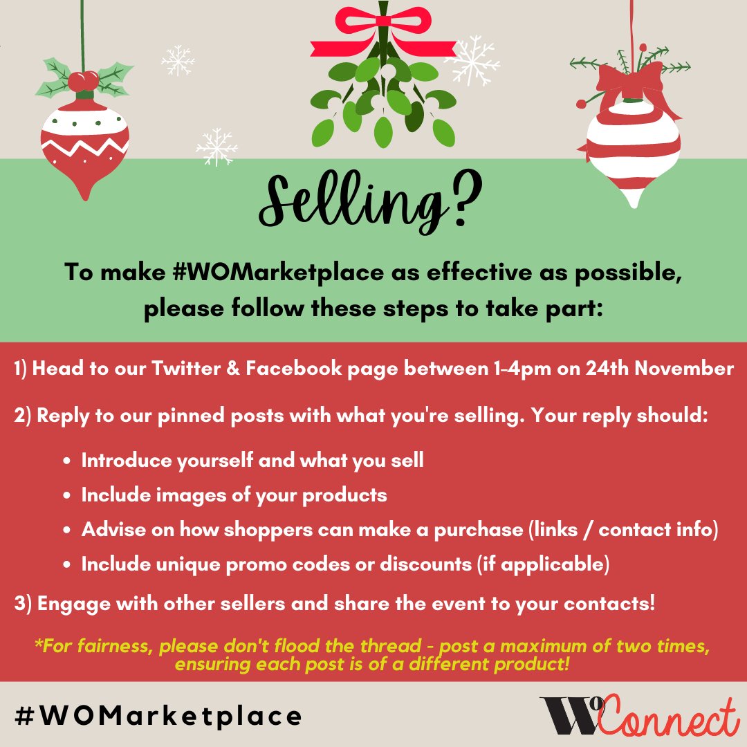 TheWomensOrg's tweet photo. π¨ TOMORROW!
Want to make some sales? Got Xmas shopping to do?
Join our #WOMarketplace tomorrow, 1-4pm, to showcase your products or buy a range of fantastic, local goodsπ
No need to book, just show up... details below! π https://t.co/2OBTzJkz15
