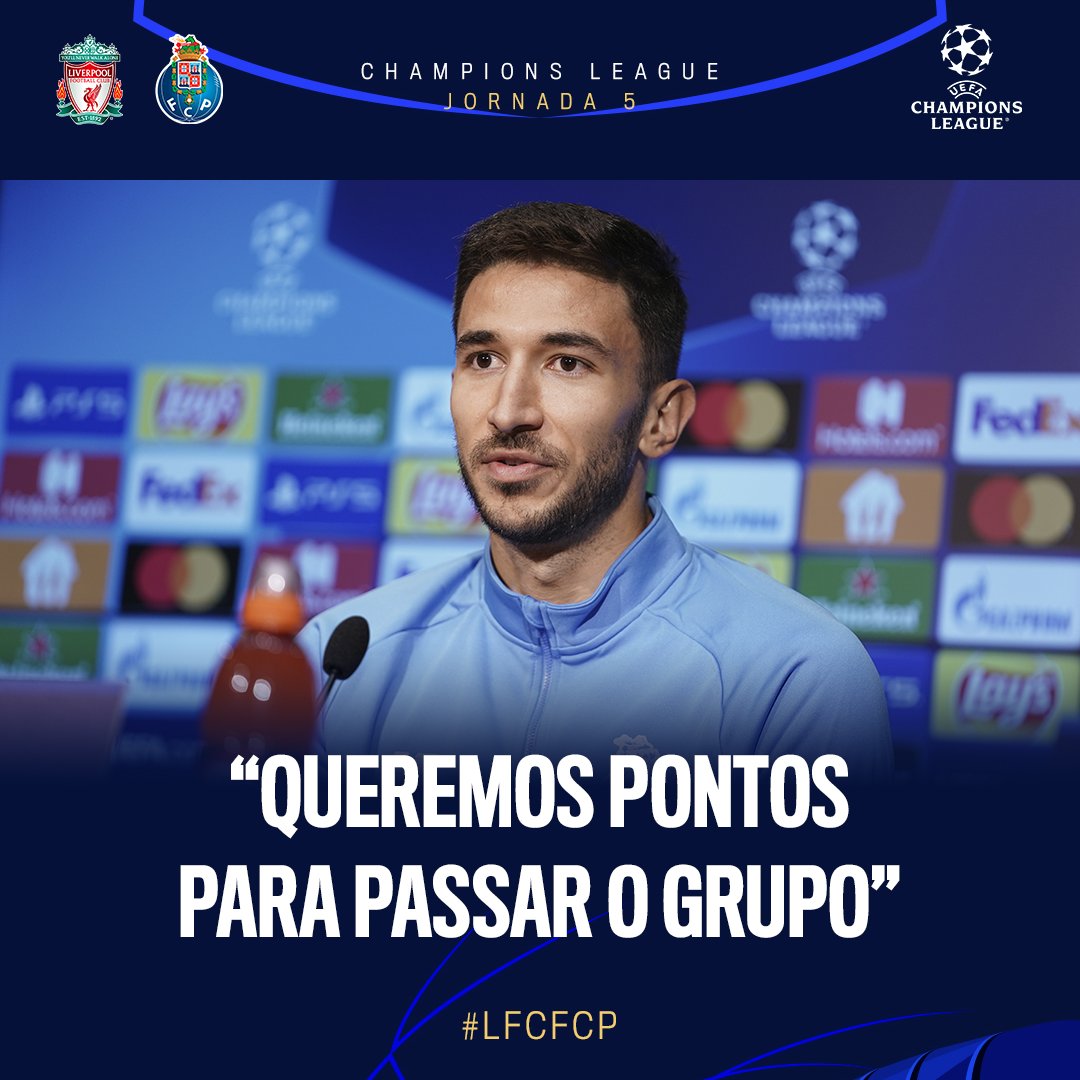 FCPorto's tweet photo. 🎙 Sérgio Conceição: “Vamos a Inglaterra para fazer o jogo que pode ser decisivo para passarmos”
🎙 Grujic: “Queremos pontos para passar o grupo”
#FCPorto #UCL #FCPLFC https://t.co/VF7yOUpsSQ