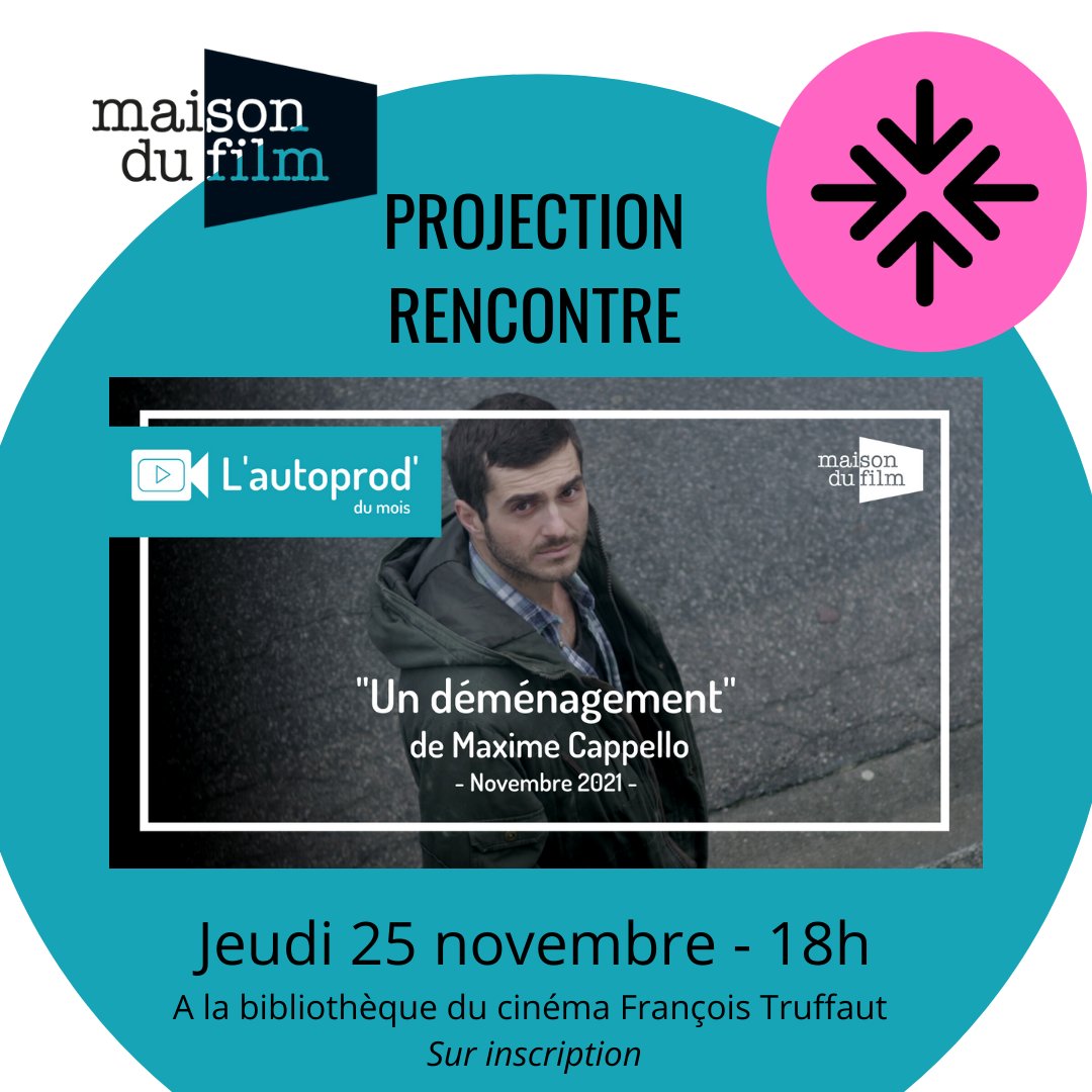 Ce jeudi, on se retrouve à 18h dans la Lucarne pour découvrir ensemble le film de Maxime Cappello, l'autoprod du mois de la <a href="/maisondufilm/">Maison du Film</a>, en présence de l'auteur. Vous venez ? 🤗#bib2Paris #rencontre #cinéma #projection