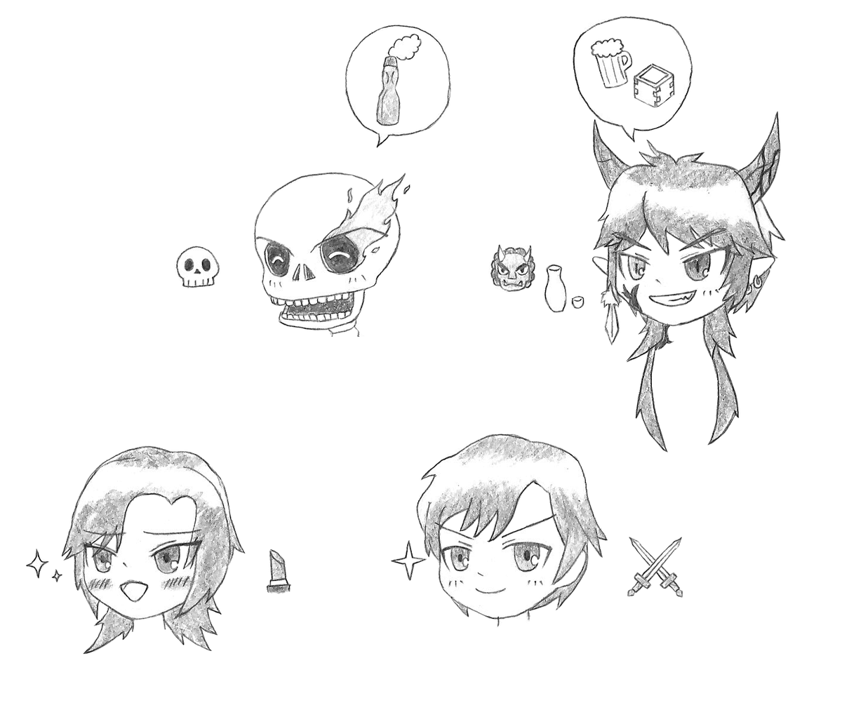 お手軽よその子×4!
どの子も描いてて楽しかったねえ
#華胥の京より愛を込めて
#絵描きゅーばん 