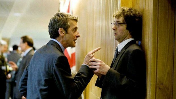 GcDcu's tweet photo. In the Loop (2009) is what made James Gunn want Peter Capaldi as Thinker. https://t.co/M0wU6P03po