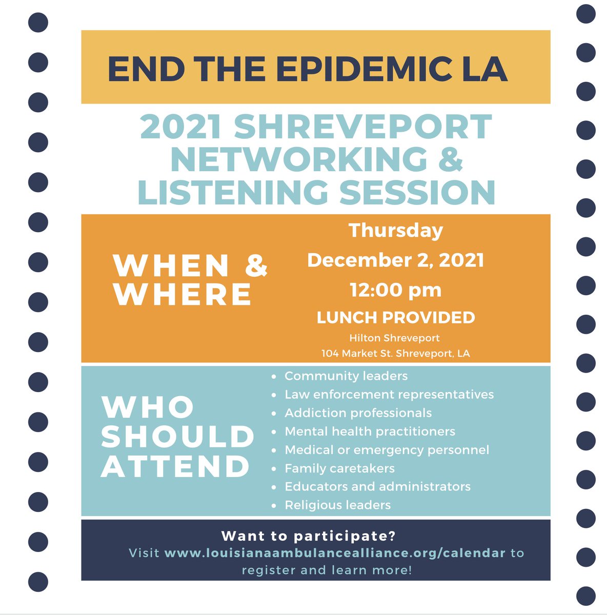 LAAmbulance's tweet photo. Join End the Epidemic LA for their annual networking and listening session, where we meet with people across the state affected by the opioid crisis to learn more about what we can do to help you and your community!
register now on our website at https://t.co/s42X3zg4hP https://t.co/GHi8sFdhwc