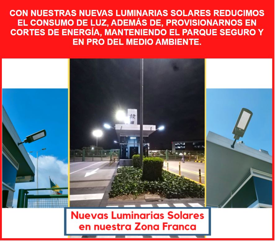 ZFOccidente's tweet photo. #FelizMartes ¡Estamos #felices! De presentar nuestras nuevas luminarias solares ¡Somos un #parqueverde! #SomosZFO https://t.co/0RvH0vX4t9