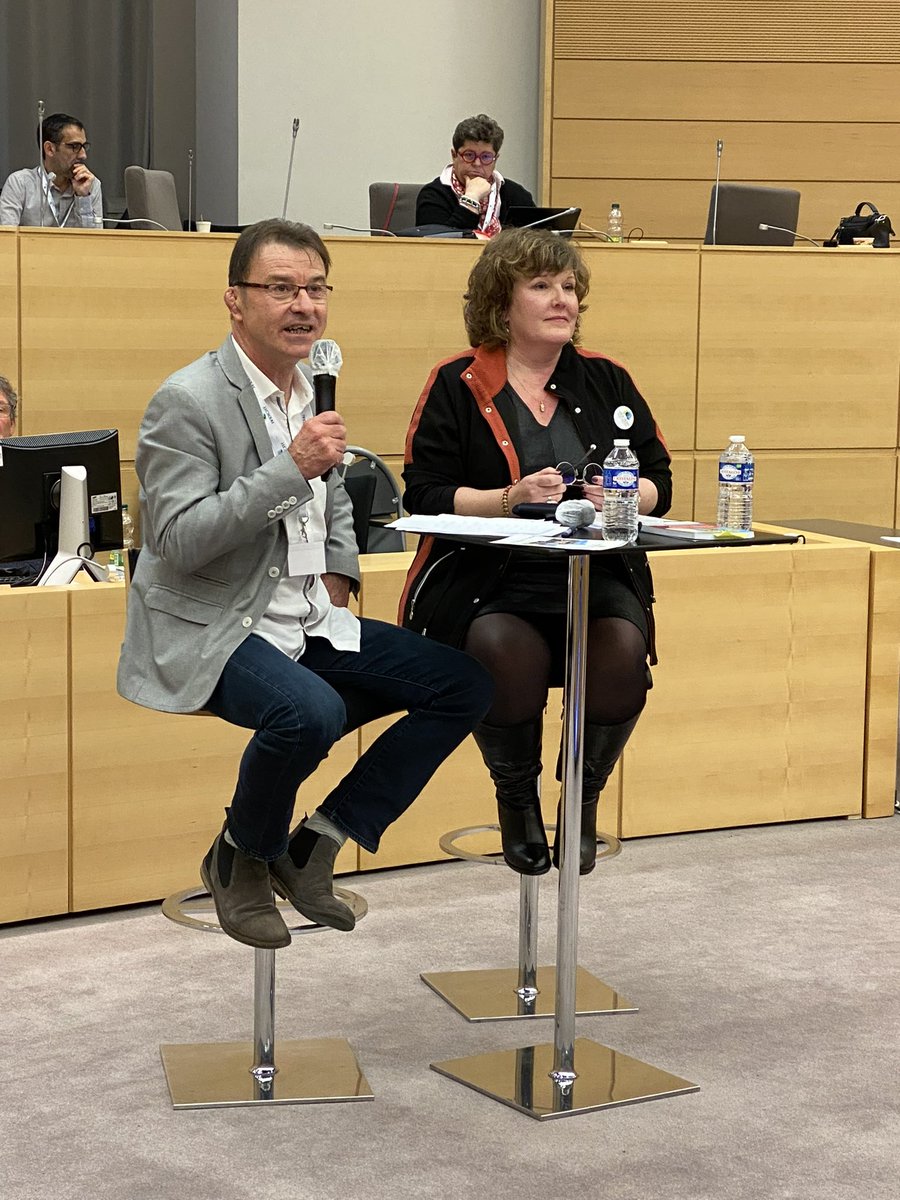 andicat_asso's tweet photo. Lancement des Rencontres @andicat_asso par @RambeauxD et @GyomlaiNathalie président et vice présidente. Présence d’Alain Rigaud vice président du conseil régional des hauts de France https://t.co/jPDE4wmxFr