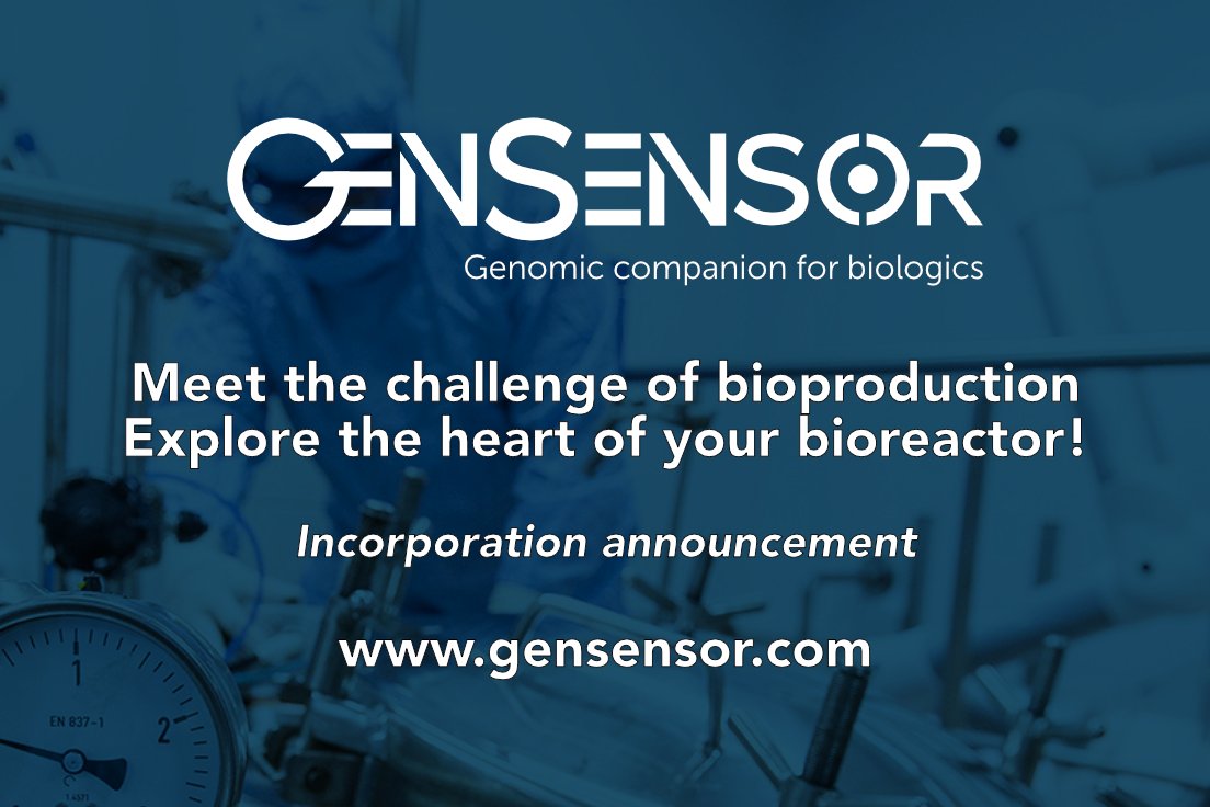 GenSensor's tweet photo. We are delighted to announce GenSensor 🚀, a biotech/deeptech company dedicated to bioreactors in-line monitoring. More information: https://t.co/dJRbB4Tf0C https://t.co/ZwGQwQKkko