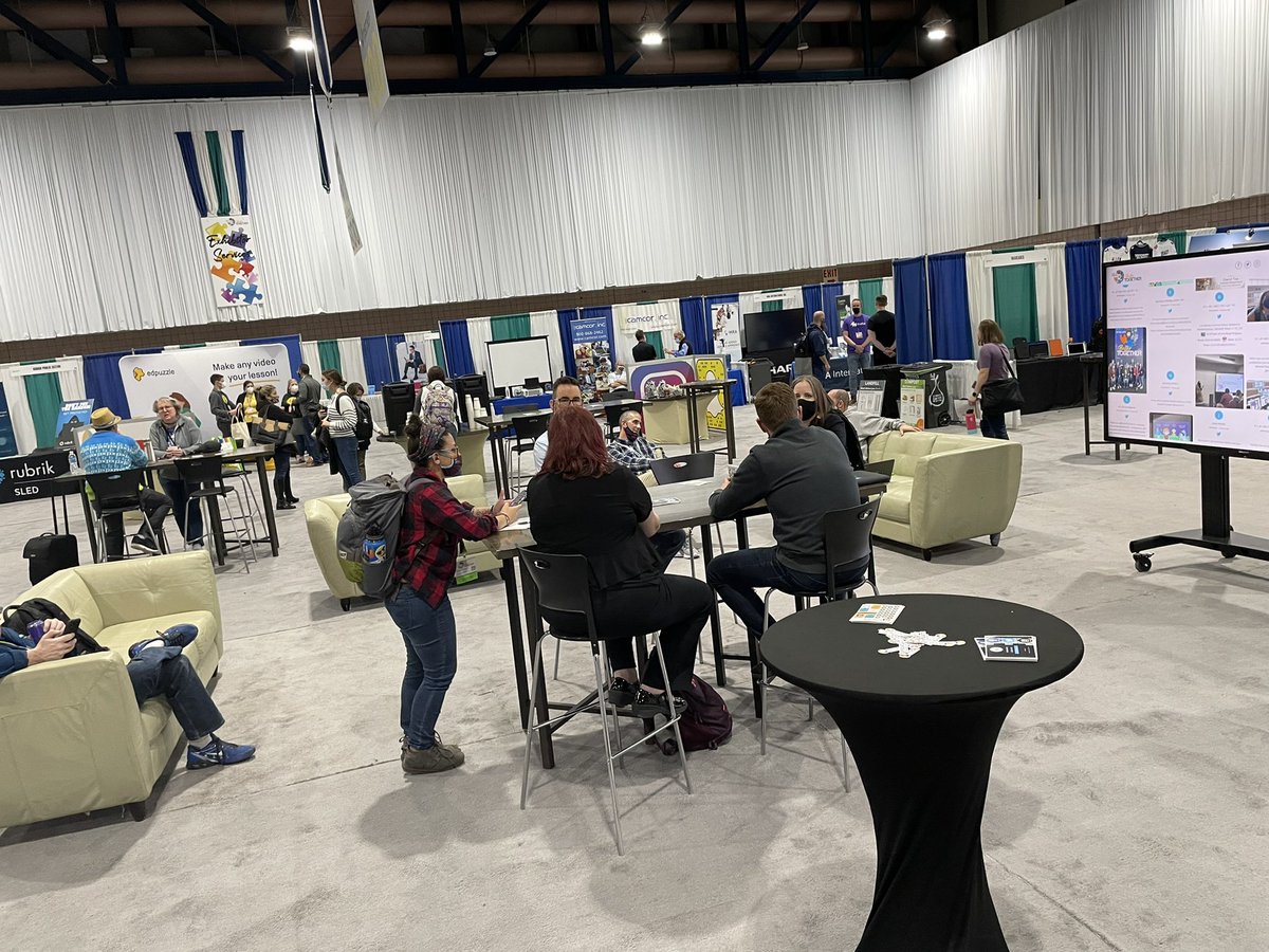 NYSCATE's tweet photo. #NYSCATE21 what do we love most about being back together?  Those informal conversations that happen all over that you just can’t replicate virtually.  #nyscate https://t.co/7JPd1PVWhS