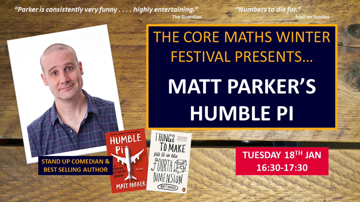 CoreMathsCat's tweet photo. We are thrilled that acclaimed stand-up comedian and author, @standupmaths is opening our free #CoreMathsFestival on 18th January.
Book now and join us! https://t.co/pNTz3qlkpH
#mathscpdchat https://t.co/B6jYwSmBUC