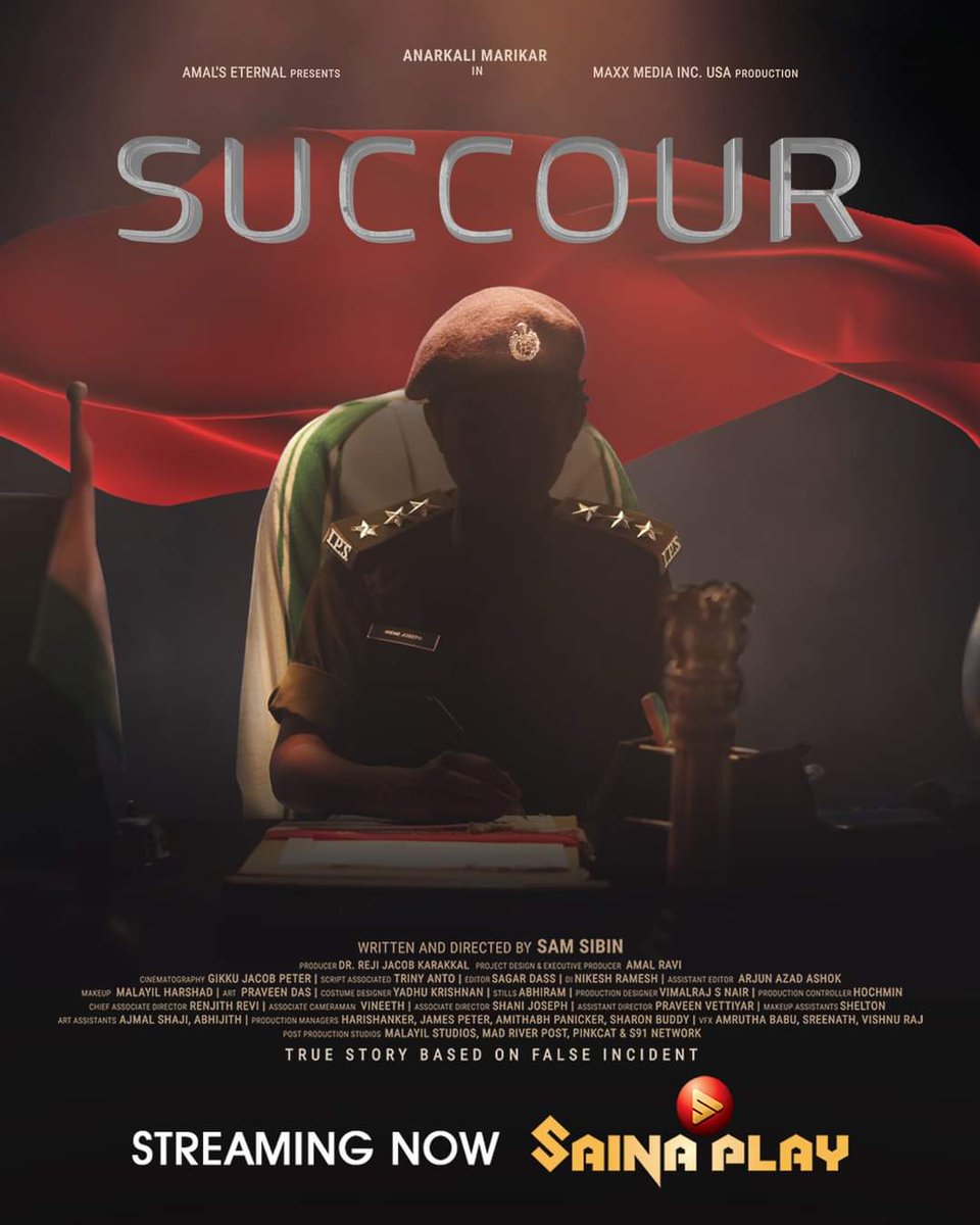 CinemaRareIN's tweet photo. Malayalam short film #Succour by #SamSibin, ft. #AnarkaliMarikar, now streaming on @SainaPlay. https://t.co/0DHWQuDw5s