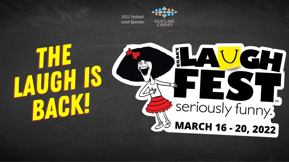 The laugh is back! We're thrilled to announce Gilda's #LaughFest is returning March 16-20, 2022 to celebrate laughter for the health of it. Mark your calendars for a #SeriouslyFunny time benefitting 
<a href="/gildasclubgr/">Gilda's Club</a>! #LaughFestGR #LaughFest2022