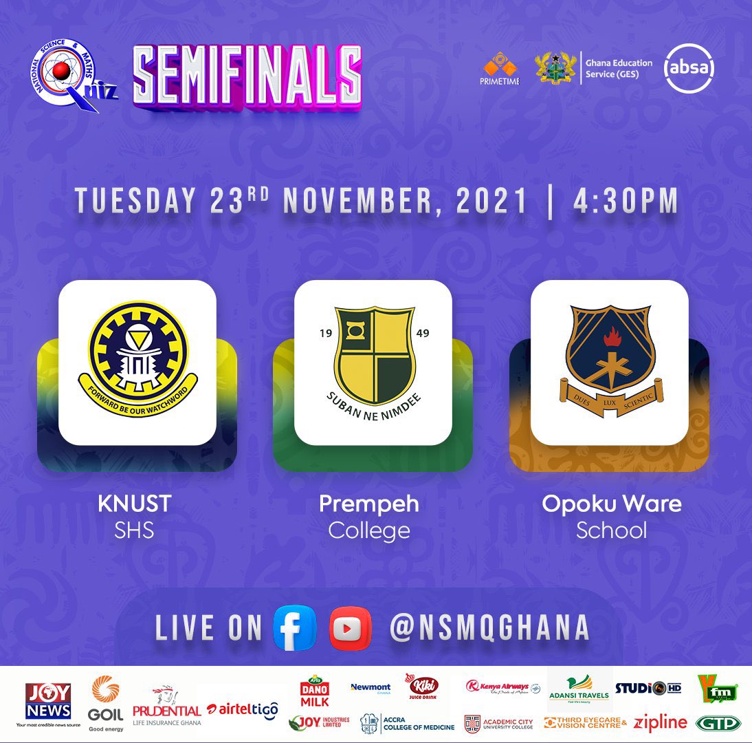Ready to be served🔥
#NSMQinKumasi #NSMQinKNUST #NSMQ2021