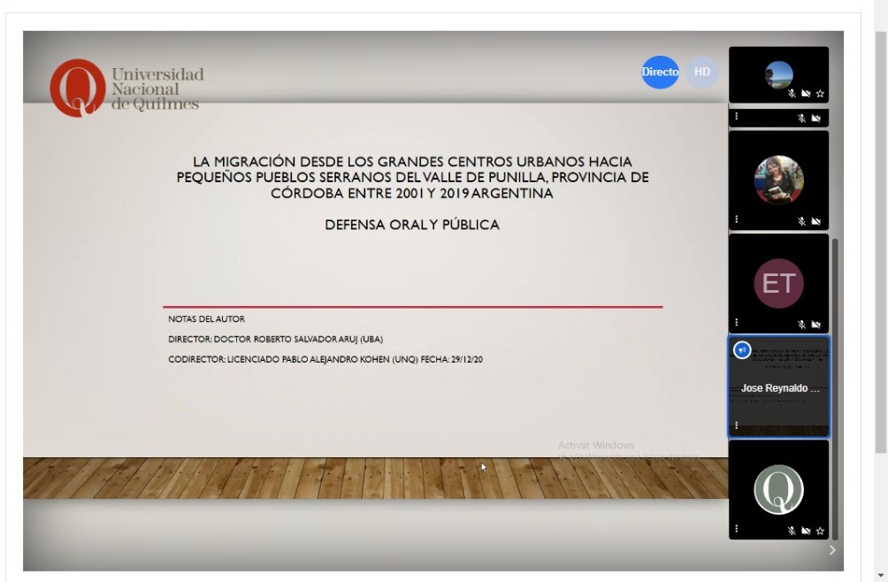 posgrado_unq's tweet photo. Defiende su Trabajo Final de Maestría en Ciencias Sociales y Humanidades José Reynaldo Del Rosso.

Con la Dirección de Roberto Salvador Aruj y la Co-dirección de Pablo Kohen 
.
. https://t.co/Mjr6WAkqao